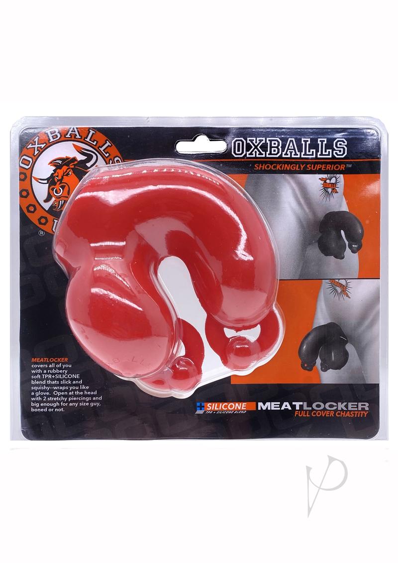 Meatlocker Silicone Chastity - Red Ice