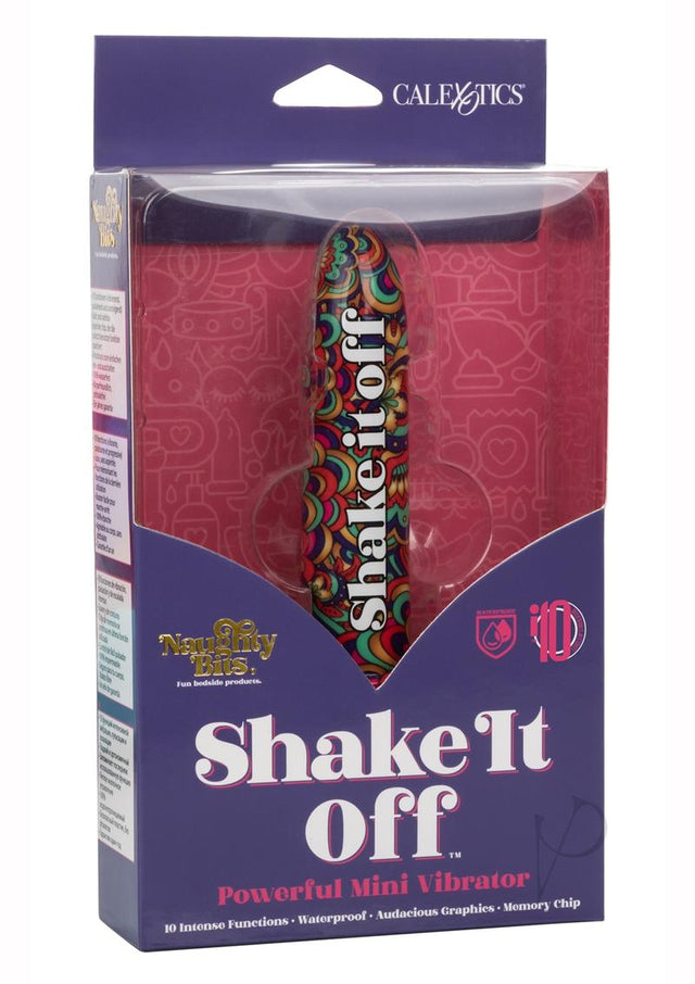 Naughty Bits Shake It Off Powerful Mini Vibrator - Multi Color