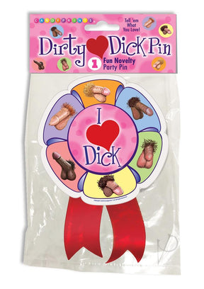 I Love Dicks Wearable Pin - Multicolor