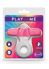 Play with Me Delight Vibrating Cock Ring - Pink