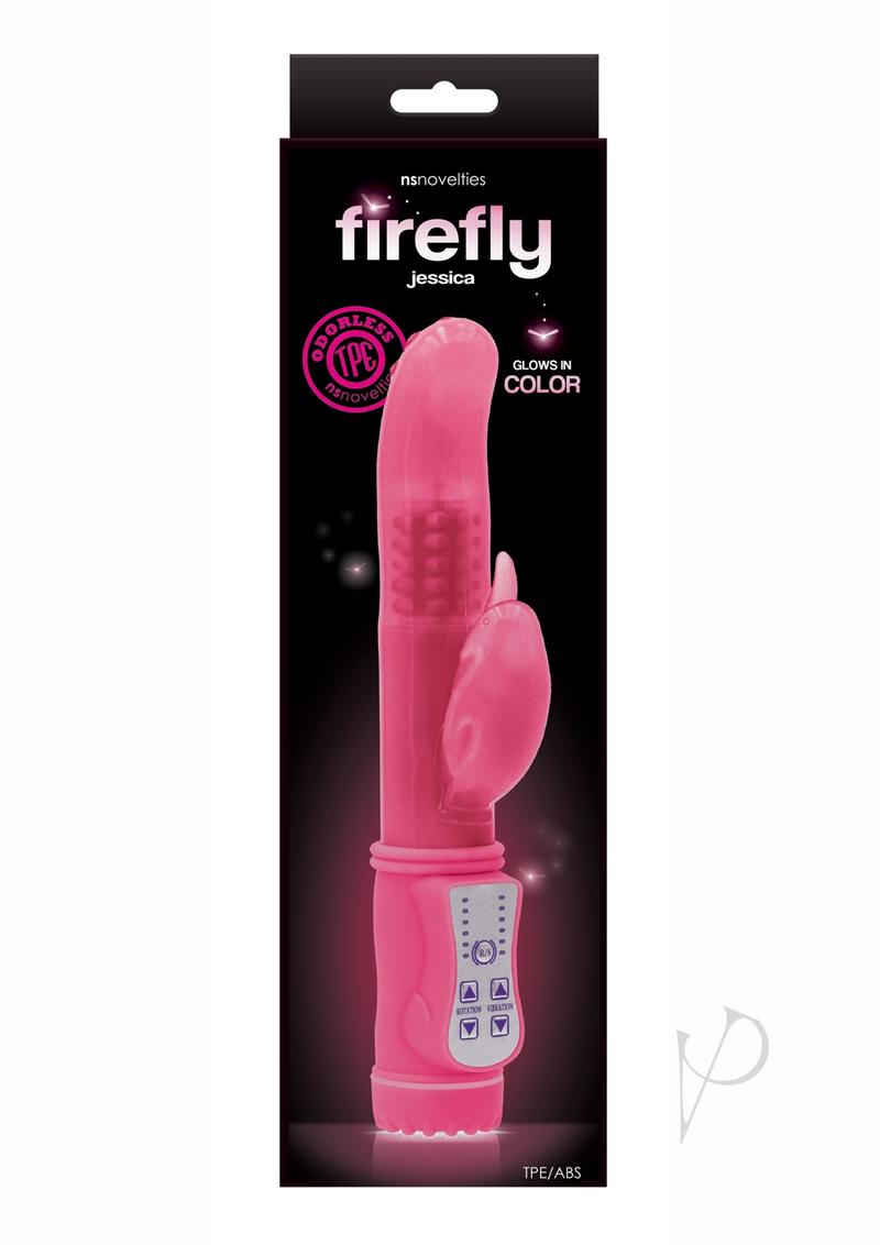 Firefly Jessica Glow In The Dark Thrusting and Rotating Rabbit - Pink