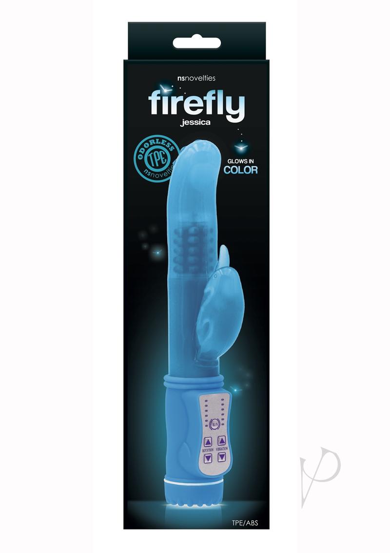 Firefly Jessica Glow In The Dark Thrusting and Rotating Rabbit - Blue