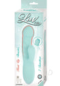 Luv Heat Up Thruster Rechargeable Silicone Vibrator - Aqua