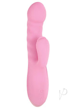 Luv Heat Up Thruster Rechargeable Silicone Vibrator - Pink