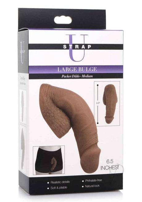 Strap-U Large Bulge Soft Packer Dildo 6.5in - Caramel