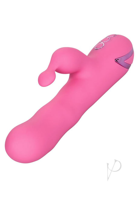 California Dreaming Santa Barbara Surfer Silicone Rechargeable Rabbit Vibrator - Pink