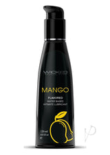 Wicked Aqua Water Based Flavored Lubricant Mango 4oz