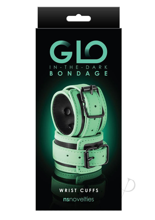 GLO Bondage Glow In The Dark Wrist Cuff - Green