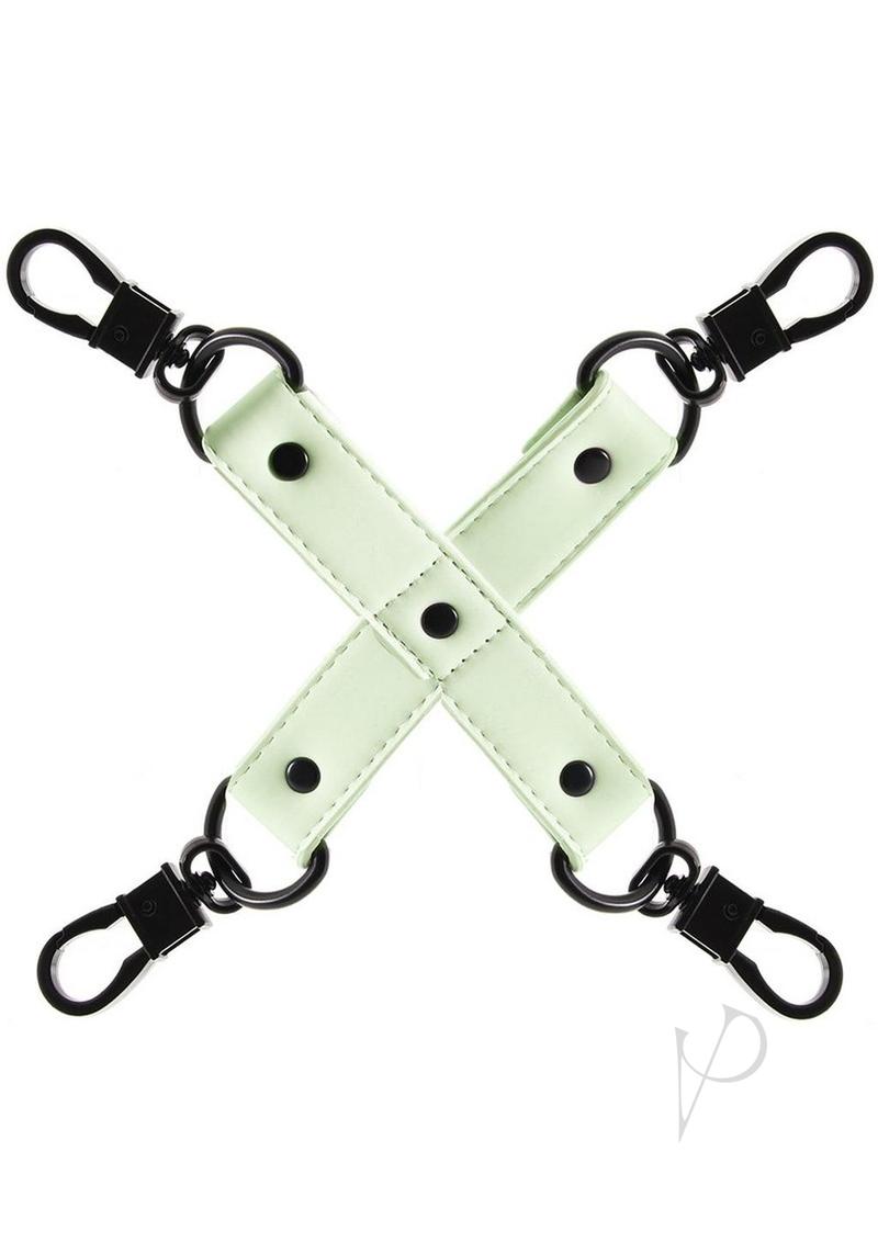 GLO Bondage Glow In The Dark Hog Tie - Green