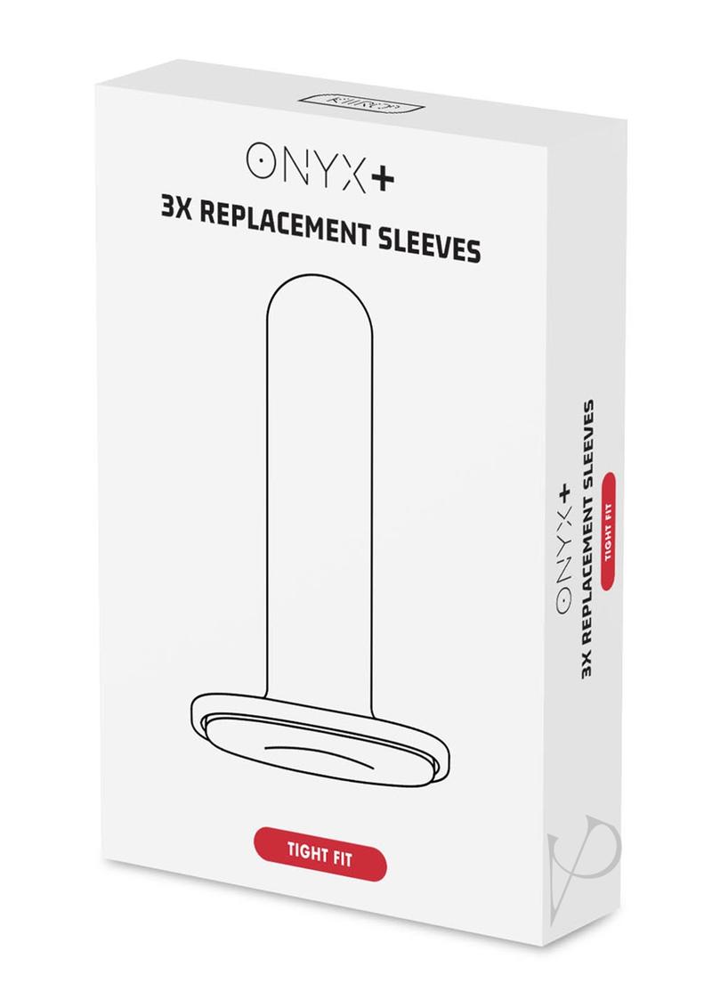 Kiiroo Onyx+ Replacement Sleeve 3 Per Pack - Tight Fit - White