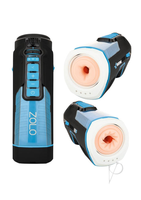 ZOLO Blowbot Full Shaft Male Blowjob Masturbator - Blue/Black