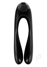 Satisfyer Candy Cane Silicone Rechargeable Mini Vibrator - Black