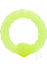 Pearl Beaded Prolong Silicone Cock Ring - Glow