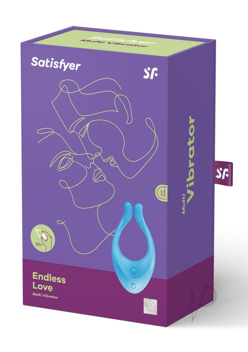 Satisfyer Endless Love Silicone Rechargeable Couples Vibrator - Turquoise