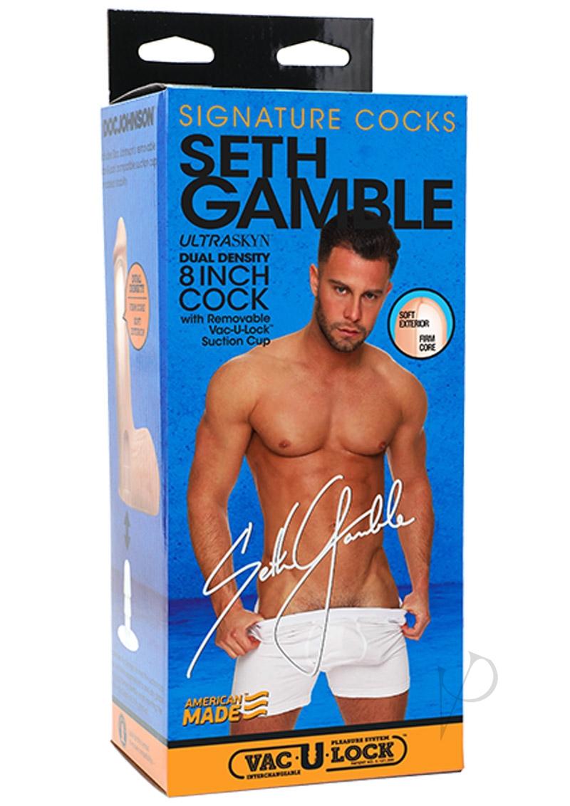 Signature Cocks Seth Gamble Dildo 8in - Vanilla