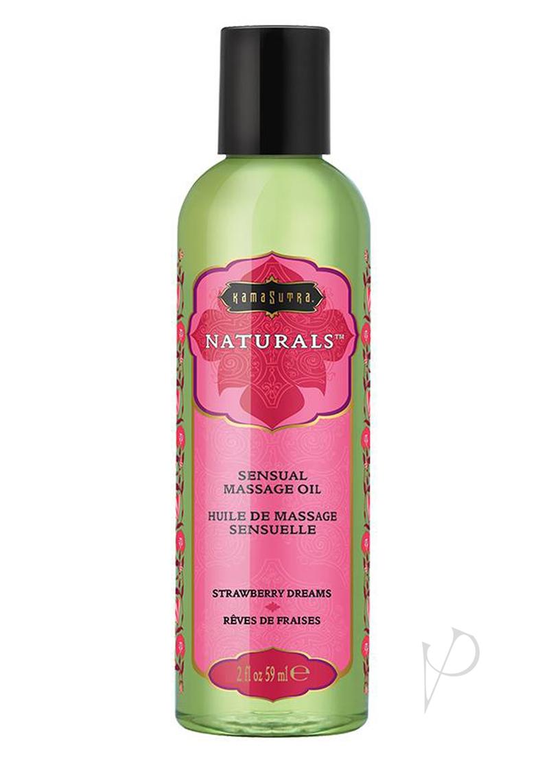 Naturals Massage Oil Strawberry Dreams 2oz