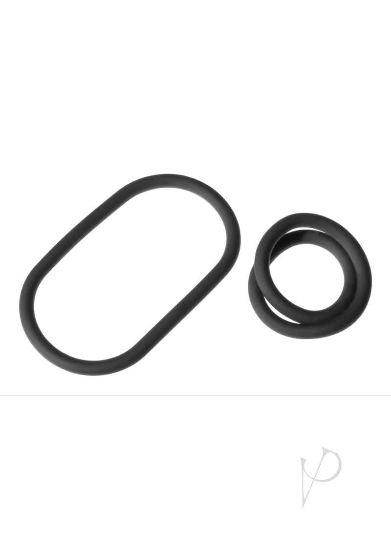 The Xplay Wrap Ring Silicone Slim 9in (2 pack) - Black