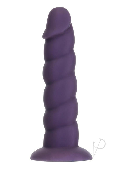 Addiction Fantasy Unicorn Silicone Dildo 7in - Purple