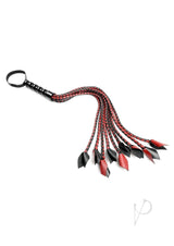 Saffron Braided Flogger - Black/Red