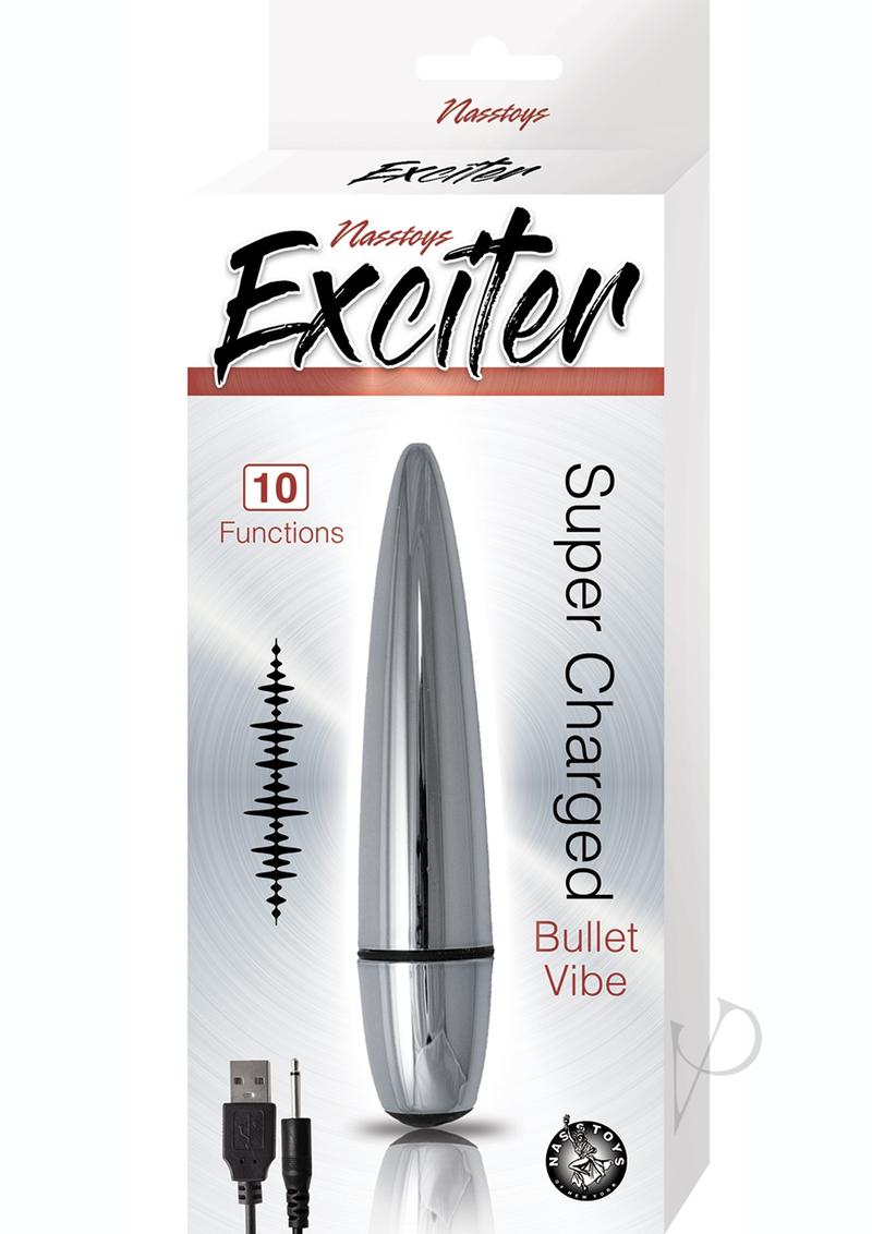 Exciter Rechargeable Bullet Vibrator - Silver
