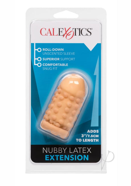 Nubby Latex Extension 3in - Vanilla