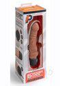 Powercocks Silicone Rechargeable Realistic Vibrator 6in - Caramel