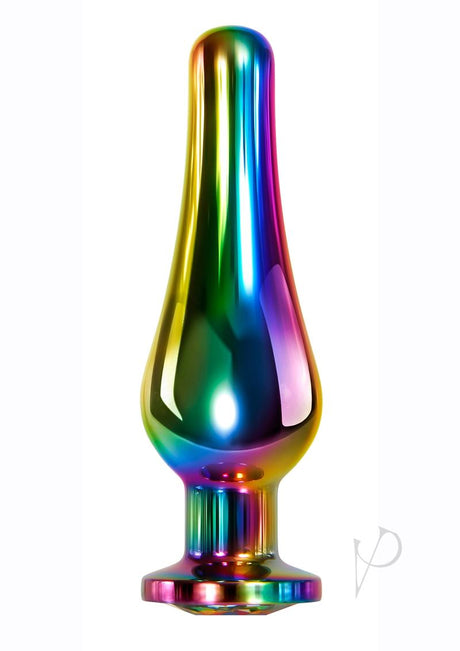 Rainbow Metal Anal Plug - Medium