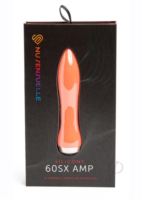 Nu Sensuelle 60SX AMP Silicone Rechargeable Bullet - Coral/Rose Gold