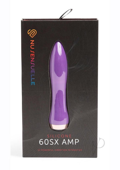 Nu Sensuelle 60SX AMP Silicone Rechargeable Bullet - Purple/Rose Gold