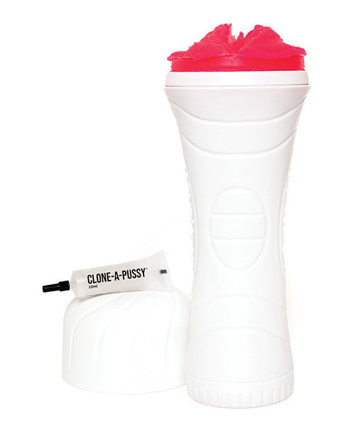 Clone-A-Pussy Plus Sleeve Silicone Vulva Molding Kit with Attachable Sleeve - Hot Pink