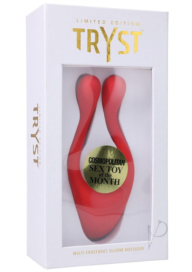 Tryst Rechargeable Multi Erogenous Zone Silicone Massager Limited Edition - Red