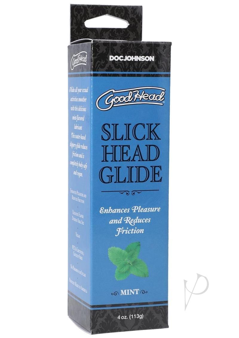GoodHead Slick Head Glide Water Based Flavored Lubricant Mint 4oz