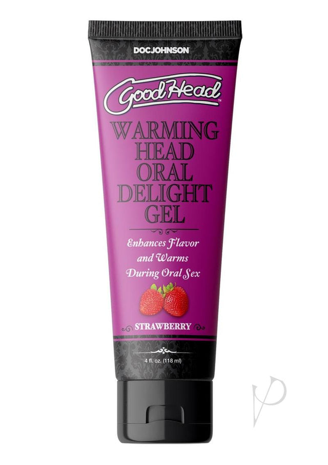 GoodHead Warming Head Oral Delight Gel Flavored Strawberry 4oz - Bulk