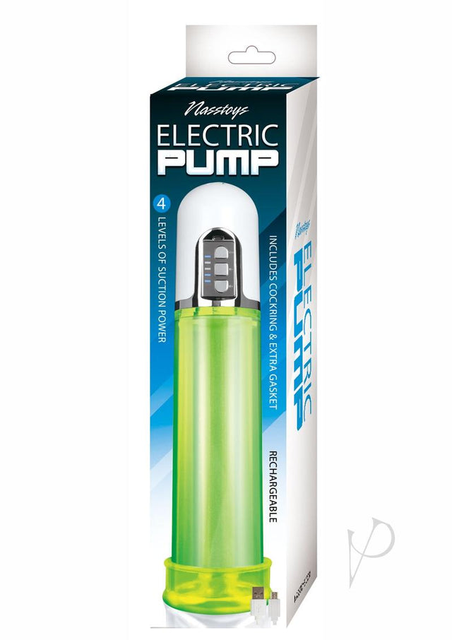 Electric Pump Rechargeable Penis Pump - Green