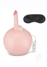 Lux Fetish Inflatable Sex Ball with Vibrating Realistic Dildo and Remote Control - Pink