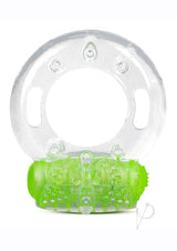 Play with Me Arouser Vibrating Cock Ring - Green