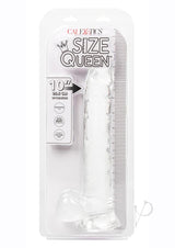 Size Queen Dildo 10in - Clear