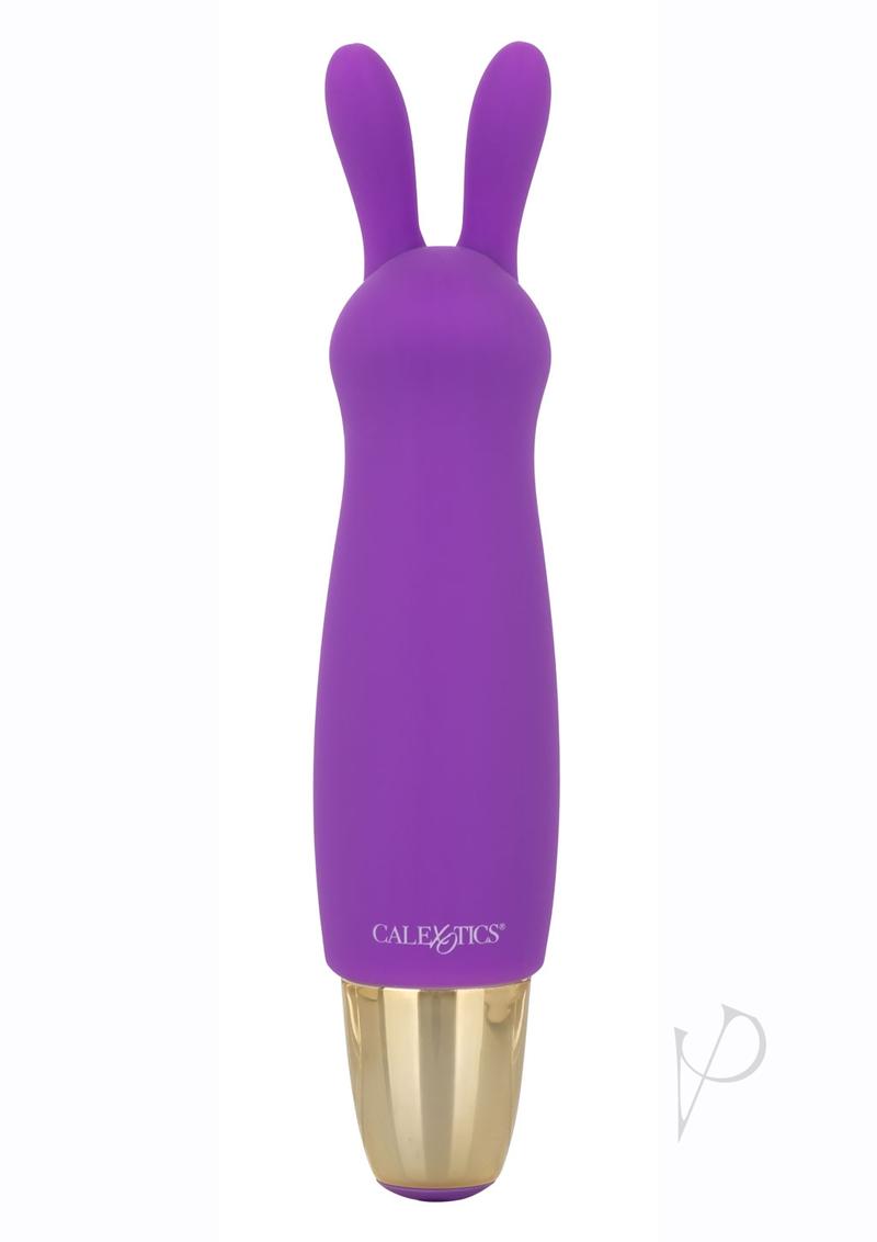 Slay #BuzzMe Rechargeable Silicone Rabbit Ears Bullet - Purple