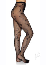 Leg Avenue Celestial Net Tights - OS - Black