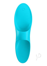 Satisfyer Teaser Rechargeable Silicone Finger Vibrator - Blue