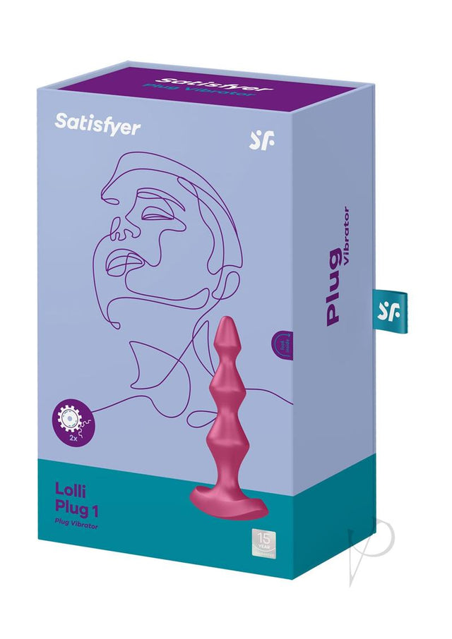 Satisfyer Lolli-Plug 1 Silicone Beaded Anal Plug - Fuchsia