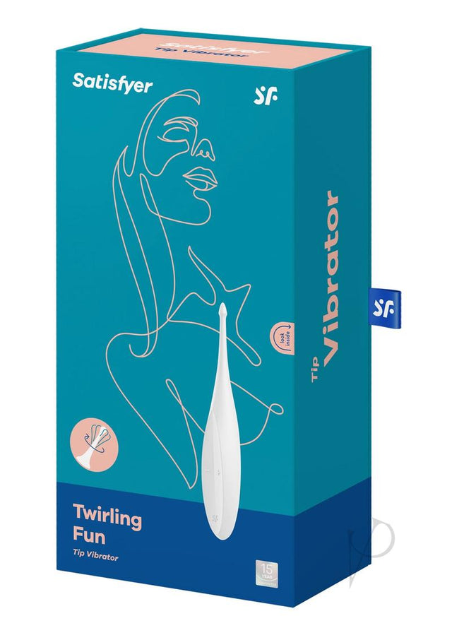 Satisfyer Twirling Fun Silicone Vibrator - White