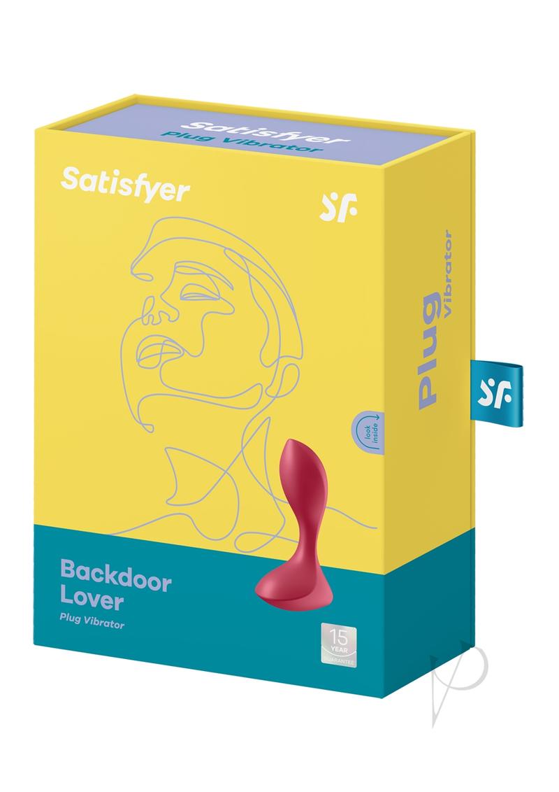 Satisfyer Backdoor Lover Silicone Vibrating Anal Plug - Red