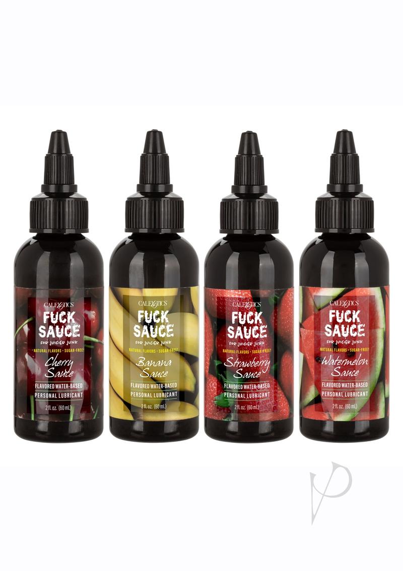 Fuck Sauce Flavored Water Based Personal Lubricant Variety 2oz (4 pack)