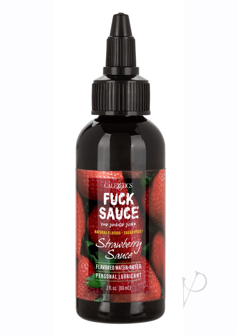 Fuck Sauce Flavored Water Based Personal Lubricant Strawberry 2oz