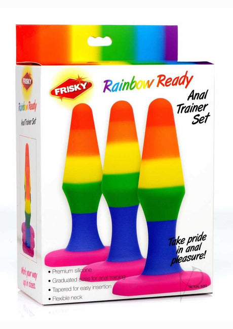 Frisky Rainbow Silicone Anal Trainer Set (3 piece)