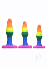 Frisky Rainbow Silicone Anal Trainer Set (3 piece)