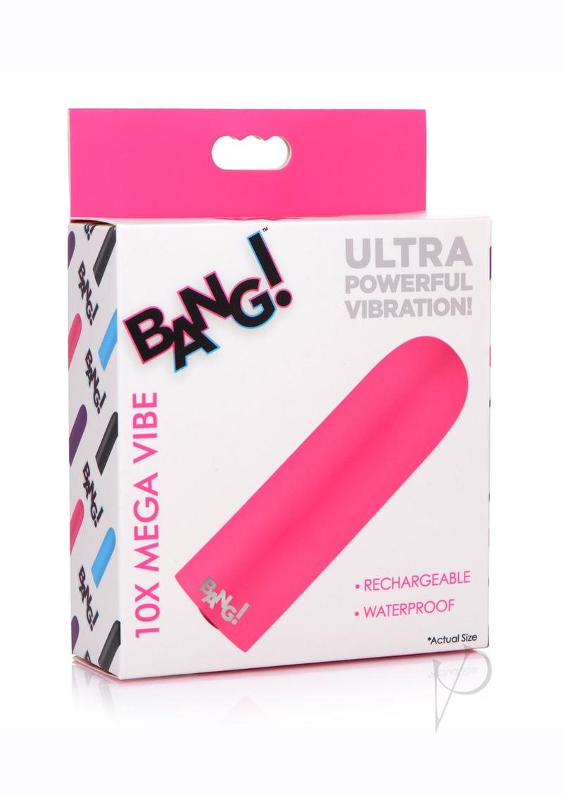 Bang! 10X Rechargeable Vibrating Bullet - Pink