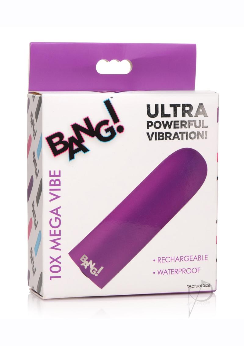 Bang! 10X Rechargeable Vibrating Bullet - Purple