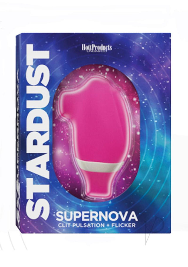 Stardust Supernova Silicone Vibrating Clitoral Stimulator - Magenta